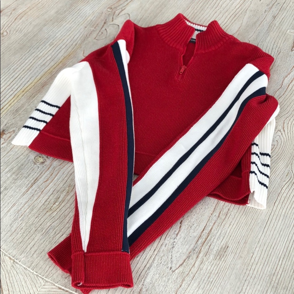 Brandy Melville Aurora Cropped Sweater Red
